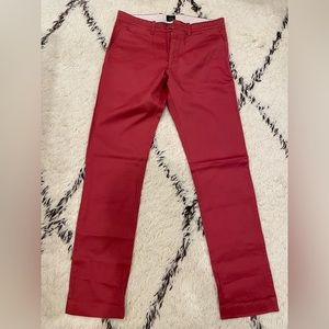 J Crew 484 Slim Pant - Red